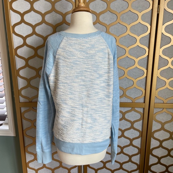 Light Blue Raglan Style Sweatshirt - Picture 3 of 11
